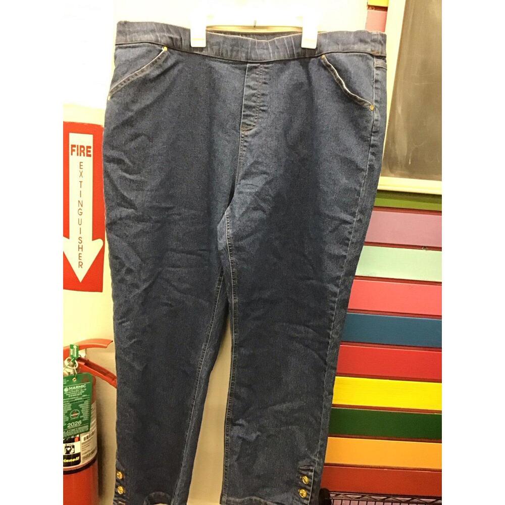 Antthony original womens pull on jeans size 2X new from HSN medium wash